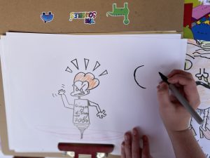 Squibbles Drawing workshop - Fleetwood Festival 15