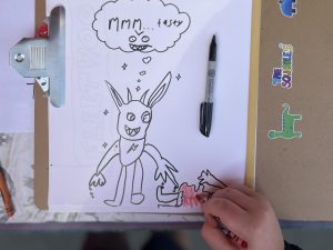 Squibbles Drawing workshop - Fleetwood Festival 19